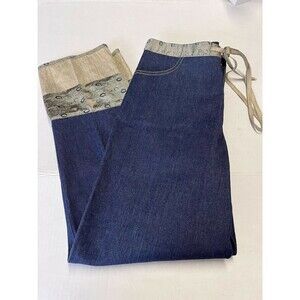 Harlow Women's Jeans w/ Silk Cuff Detail Size 4